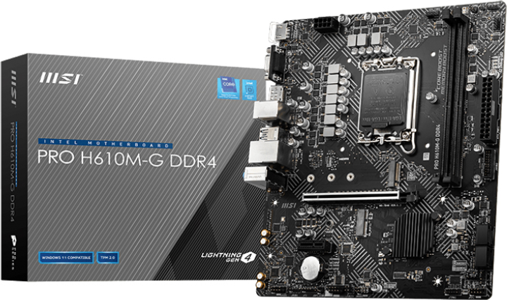 Материнська плата MSI Pro H610M-G DDR4 (s1700, Intel H610, PCI-Ex16) - зображення 5