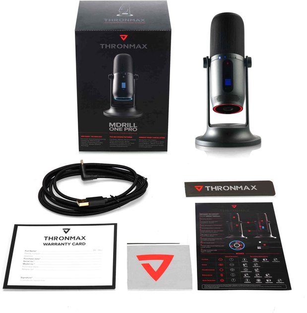 Mikrofon Thronmax Mdrill One Pro Jet Grey 96kHz (M2P-G-TM01) - obraz 3