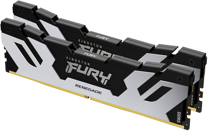 RAM Kingston Fury DDR5-6800 32768MB PC5-54400 (zestaw 2x16384) Renegade 1Rx8 czarno-srebrny (KF568C36RSK2-32) - obraz 1