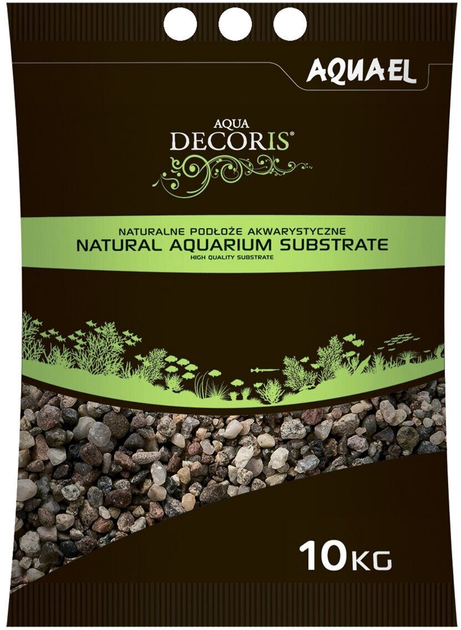 Żwir naturalny wielobarwny AQUAEL 10 kg (gradacja 3-5 mm) (5905546312974) - obraz 1
