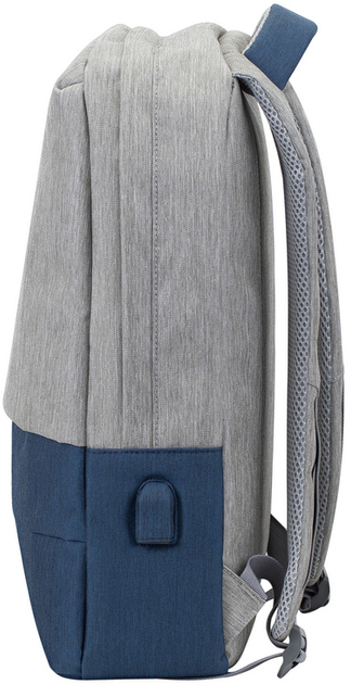 Рюкзак для ноутбука RIVACASE 7562 15.6" Grey/Dark Blue (7562 (Grey/Dark Blue)) - зображення 5