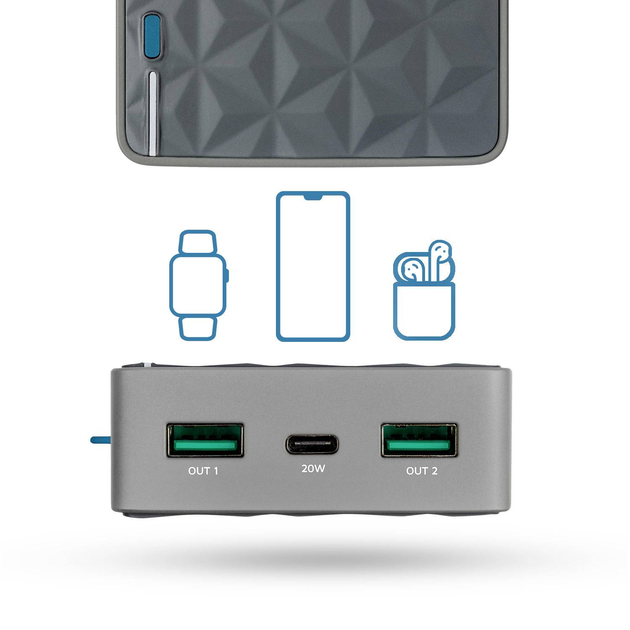 Powerbank Xtorm 20000 mAh 20W Grey (FS402) - obraz 5