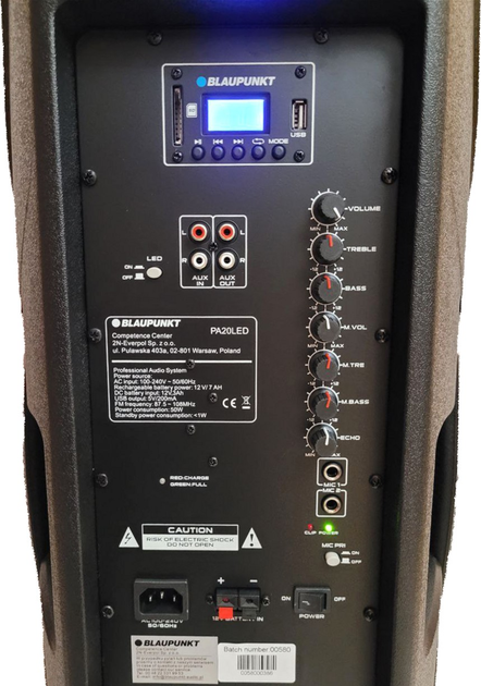 Акустична система Blaupunkt PA20LED (5901750504112) - зображення 3