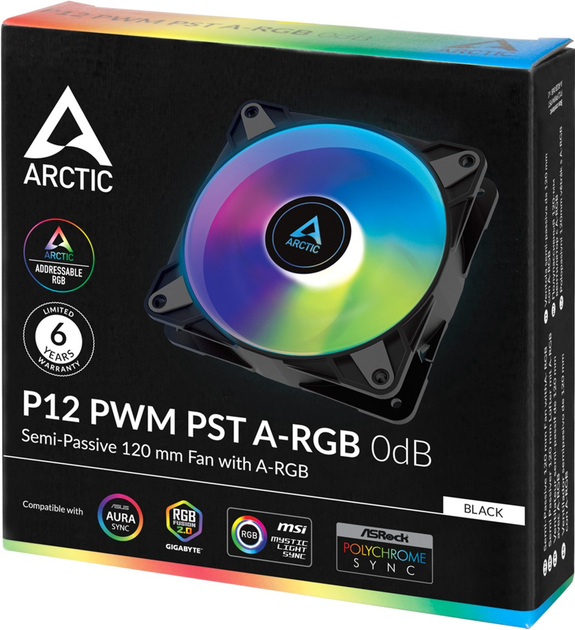 Chłodzenie Arctic P12 PWM PST A-RGB (ACFAN00231A) - obraz 5