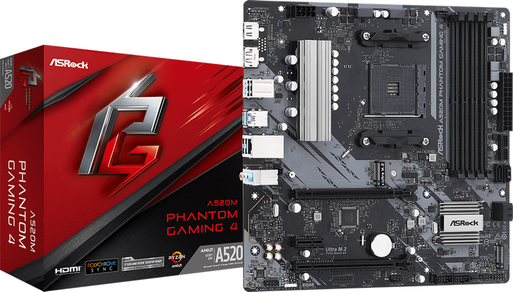 Płyta główna ASRock A520M Phantom Gaming 4 (sAM4, AMD A520, PCI-Ex16) - obraz 5