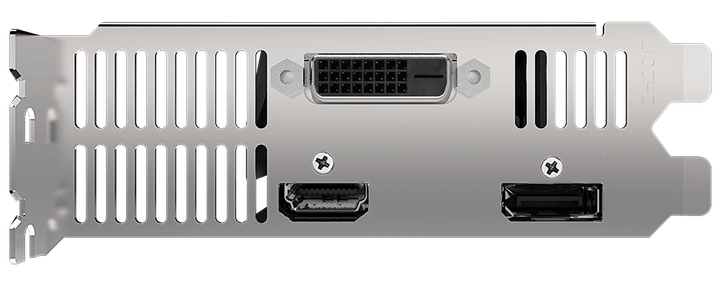 Gigabyte PCI-Ex GeForce GTX 1650 OC Low Profile 4G 4GB GDDR5 (128bit) (1695/8002) (HDMI, DisplayPort, DVI) (GV-N1650OC-4GL) - зображення 4