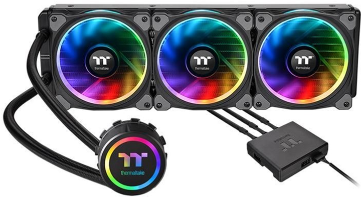 Chłodzenie wodne Thermaltake Floe Riing RGB 360 TT Premium Edition (CL-W158-PL12SW-A) - obraz 1