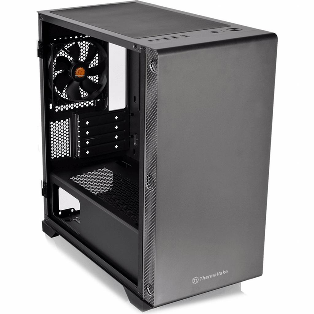 Корпус Thermaltake S100 Tempered Glass Black (CA-1Q9-00S1WN-00) - зображення 6