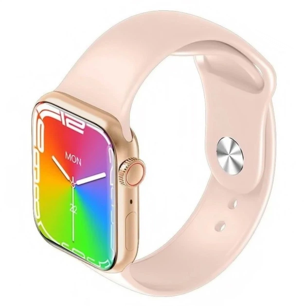 Умные смарт часы Smart Watch GS8 Pro Max 45mm смарт-часы с украинским языком и функцией звонка золотистые - изображение 3