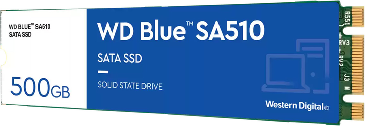 SSD диск Western Digital Blue SA510 500GB M.2 PCIe 3.0 x4 NAND TLC (WDS500G3B0B) - изображение 2