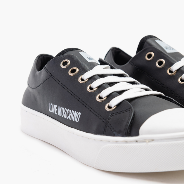 Жіночі кеди низькі Love Moschino JA15473G0EIE-0000 41 (25 см) Чорні (8054400648357) - зображення 4