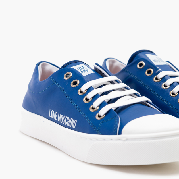 Жіночі кеди низькі Love Moschino JA15473G0EIE-0705 38 (23 см) Сині (8054400663862) - зображення 4