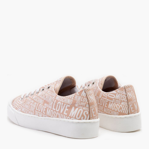 Жіночі кеди низькі Love Moschino JA15493G0EJE0-60A 38 (23 см) Рожеві (8054400664463) - зображення 3