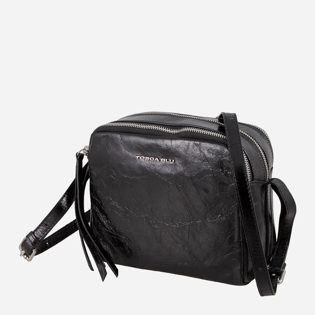 Сумка крос-боді жіноча шкіряна Tosca Blu Ottavia TS23FB423-C99 Black (8050035497162) - зображення 2