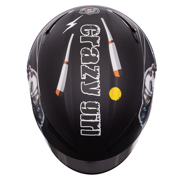 Мотошлем QKE HARLEY QUINN M-9545 M черный-белый - изображение 4