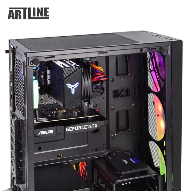 Компьютер ARTLINE Gaming X39 v68 (X39v68) Intel Core i5-11400F / RAM 16ГБ / HDD 1ТБ + SSD 240ГБ / nVidia GeForce RTX 3060 12 ГБ - Фото 7 Компьютер ARTLINE Gaming X39 v68 (X39v68) Intel Core i5-11400F / RAM 16ГБ / HDD 1ТБ + SSD 240ГБ / nVidia GeForce RTX 3060 12 ГБ - изображение 7