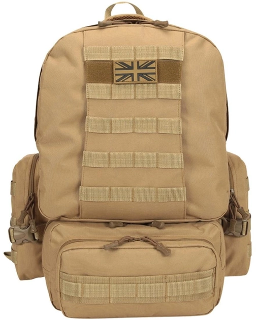 Рюкзак тактический KOMBAT UK Expedition Pack Койот 50 л (kb-ep50-coy) - изображение 2