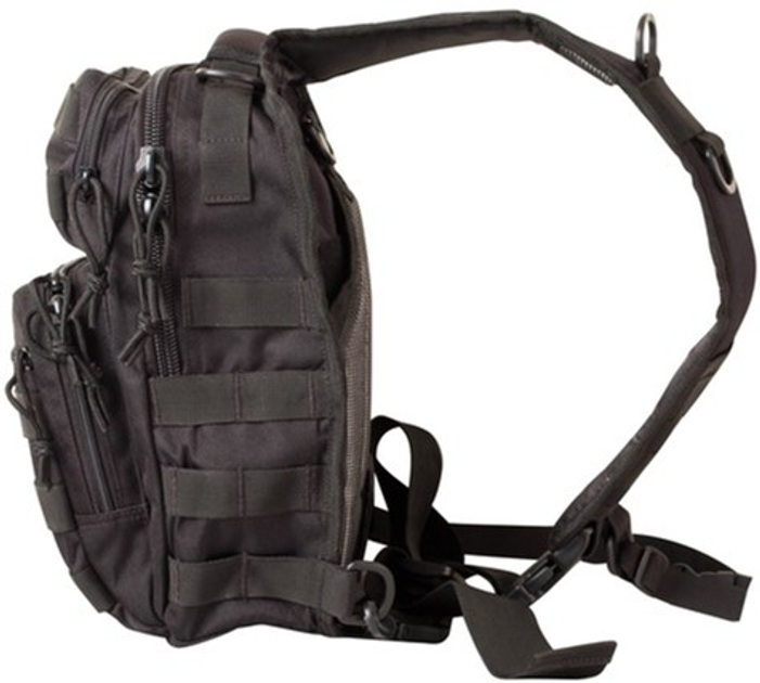 Рюкзак тактический однолямочный KOMBAT UK Mini Molle Recon Shoulder Bag Черный 10 л (kb-mmrsb-blk) - изображение 1