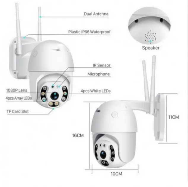 Камера видеонаблюдения СAmera Cad N3 WiFi IP 360/90 * 4mp ICSSE - изображение 5