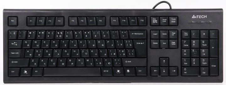 Комплект (клавіатура + миша) A4Tech KRS-8572 Black USB - изображение 4