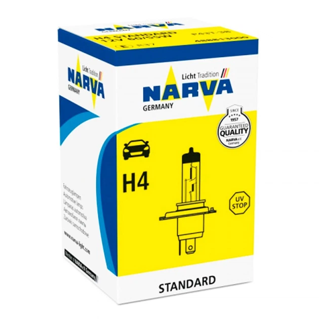 Галогенная лампа NARVA H4 12V 60/55W 48881 - изображение 2