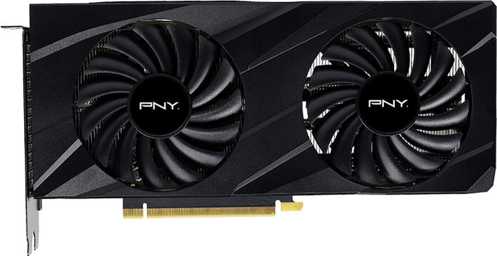 Видеокарта PNY PCI-Ex GeForce RTX 3060 VERTO Dual Fan 8GB GDDR6 (128bit) (1320/15000) (HDMI, 3 x DisplayPort) (VCG30608DFBPB1) - изображение 1