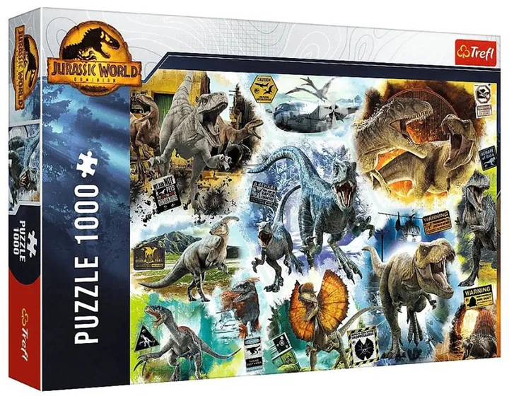 Пазли Trefl - Світ Юрського періоду-3. Слідами динозаврів / Jurassic Wotld: Dominion, 1000 елементів (10727) - Фото 1 Пазли Trefl - Світ Юрського періоду-3. Слідами динозаврів / Jurassic Wotld: Dominion, 1000 елементів (10727) - изображение 1