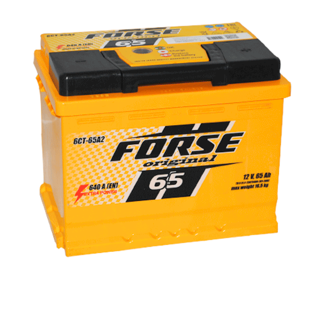 Автомобільний акумулятор FORSE 65Ah 640A R+ (ISTA, Україна) - изображение 2