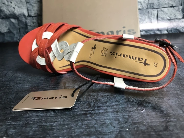 Босоніжки Tamaris 1/1-28367-22 550 39 (25.5 см) Червоно-білі - изображение 8
