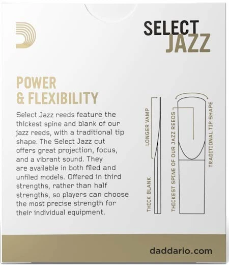 Трости для сопрано саксофона D'Addario Select Jazz - Soprano Sax 4M - 10 Pack - изображение 3