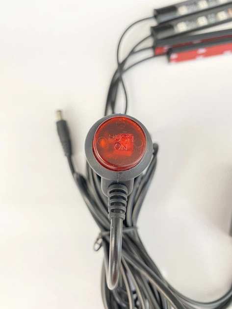 Подсветка ног в авто от прикуривателя - Светодиодная подсветка салона авто RGB (РГБ) led, Bluetooth APP, 4 х 22см, влагозащитная (31385) - изображение 4