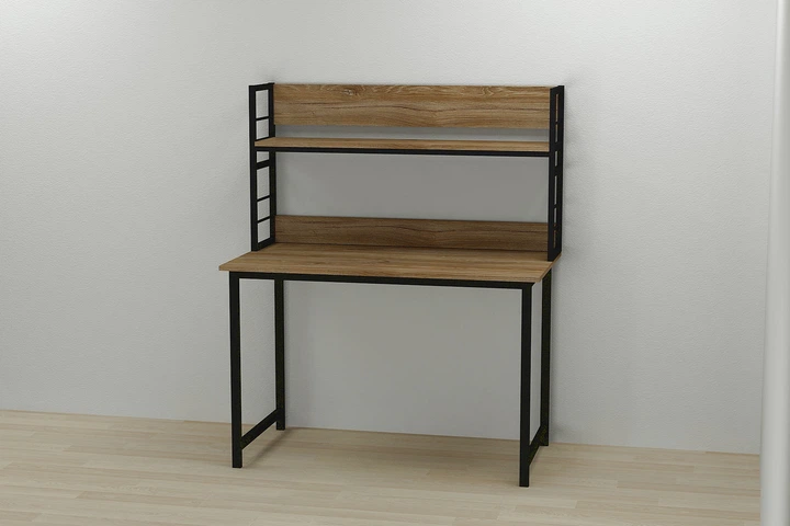 Надбудова для столу Ferrum-decor Лінкольн 60x140x28 см Чорно-коричневий (LIN0048) - зображення 2