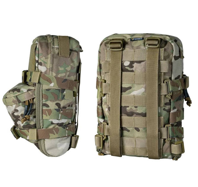 Тактична сумка гідрат IDOGEAR BG3530 MOLLE для тактичного жилета-рюкзака армії США преміум якість Мультикам - зображення 2
