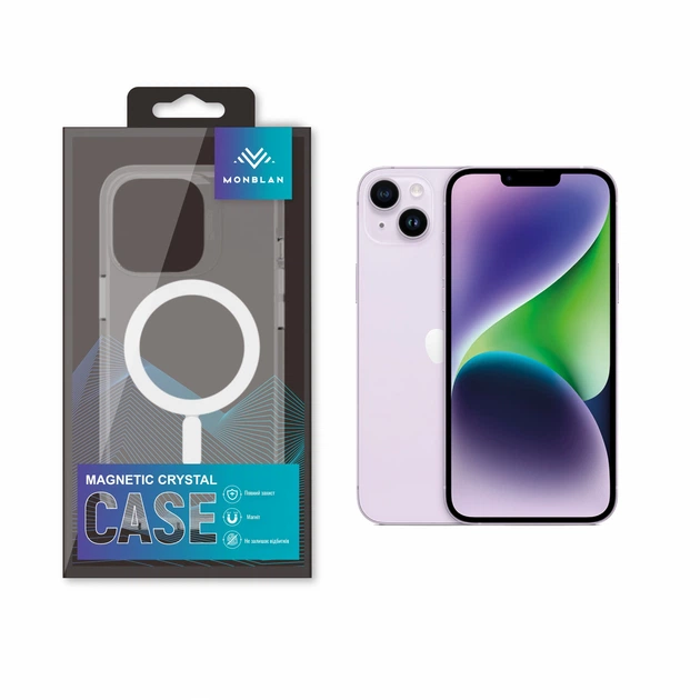 Силіконовий чохол Monblan iPhone 13 Magnetic Crystal Series - Фото 1 Силіконовий чохол Monblan iPhone 13 Magnetic Crystal Series - зображення 1