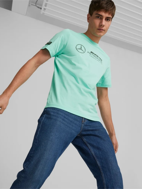 Футболка Puma Mapf1 Logo Tee 53848208 L Mint (4065453252556 ...
