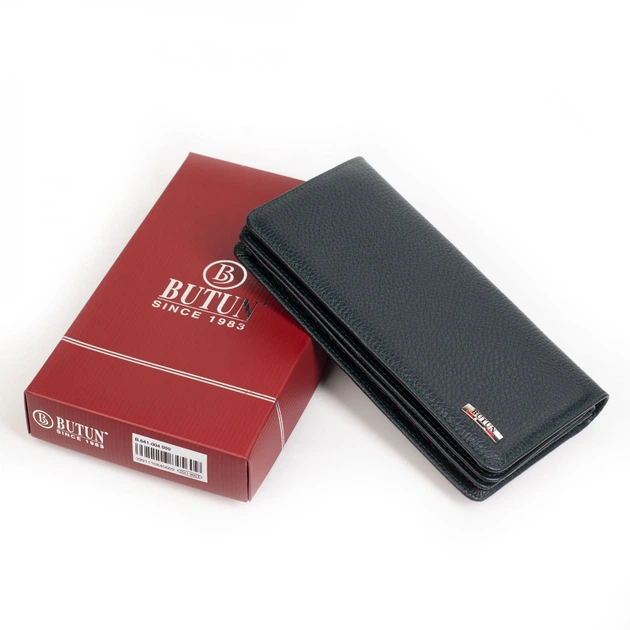 Женский кошелек Butun 641-004-009 кожаный зеленый - изображение 8