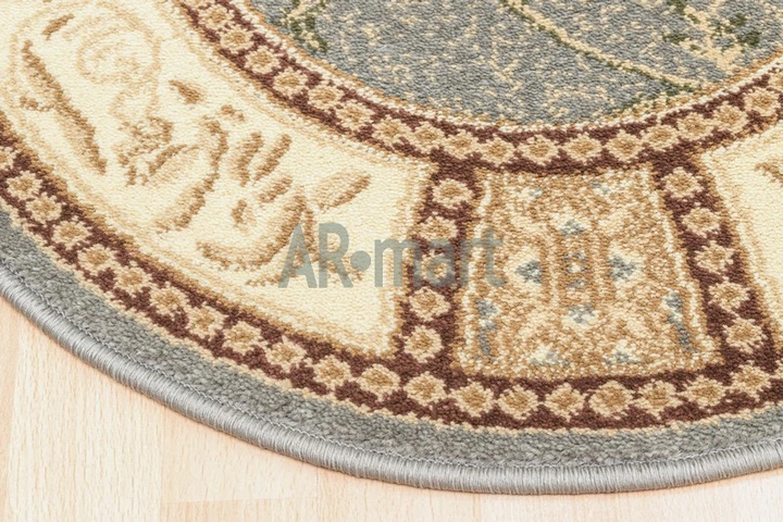 Килимок Heat-Set 0664A L.Mould овал 70х110 см Сірий - зображення 3