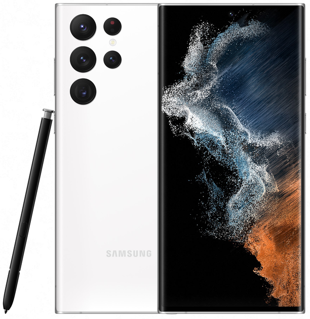 Smartfon Samsung Galaxy S22 Ultra 8/128GB Phantom White (TKOSA1SZA1032) - obraz 1