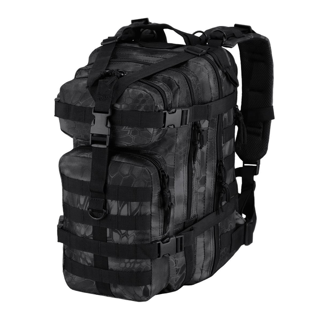 Рюкзак тактичний військовий Camo Military Gear Pl-as-bp-kp-t 25л чорний - зображення 1