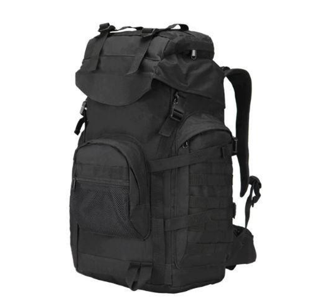 Рюкзак тактический военный A51 50 л черный - изображение 1