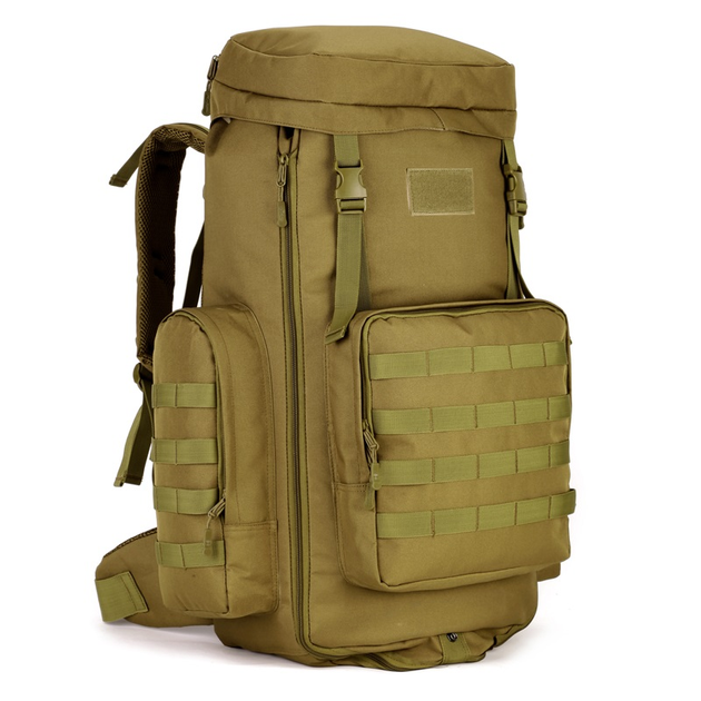 Рюкзак тактичний військовий Protector plus S408 70л штурмовий із системою Molle coyote brown - зображення 1