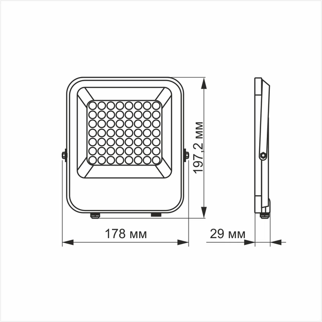 LED прожектор VIDEX PREMIUM F2 30W 5000K День-ночь 26171 - изображение 2