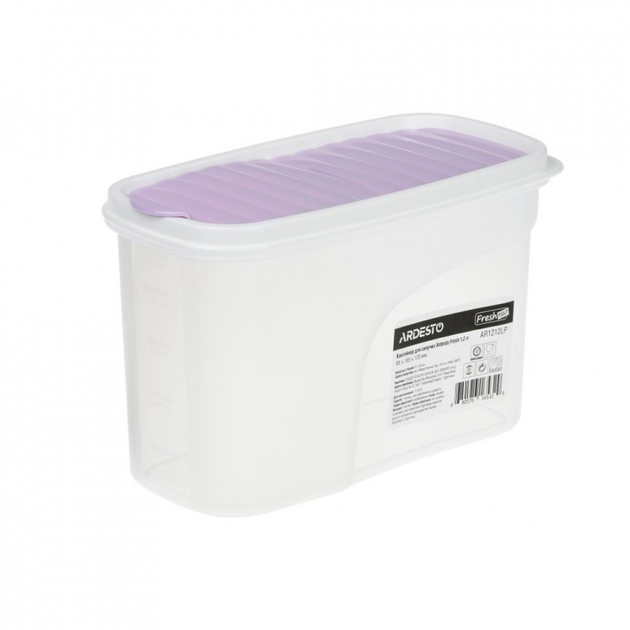 Емкость для сыпучих продуктов Ardesto Fresh 1.2 л Purple (AR1212LP) - изображение 1