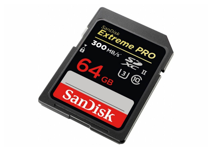 Карта памяти SD SanDisk Extreme Pro 64GB Class 10 (UHS-II U3) V90 W260MB/s R-300MB/s(SDSDXDK-064G-GN4IN) - Фото 1 Карта памяти SD SanDisk Extreme Pro 64GB Class 10 (UHS-II U3) V90 W260MB/s R-300MB/s(SDSDXDK-064G-GN4IN) - изображение 1
