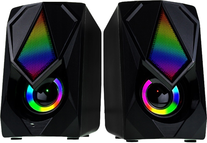 Акустична система Esperanza EGS102 2.0 Led Rainbow Boogie - зображення 2