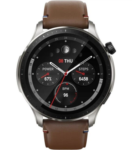 Смарт-годинник Xiaomi Amazfit GTR 4 Vintage Brown Leather - зображення 3