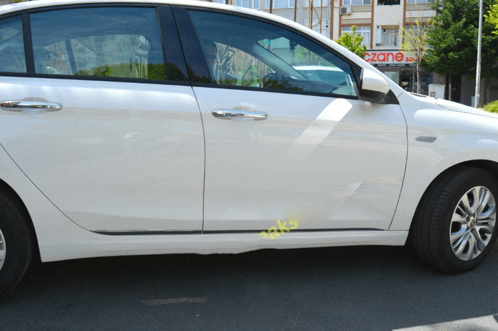 Нержавеющий дверной молдинг Carmos (4 шт) для Fiat Tipo 2016 года и новее - Турецкая сталь - Фото 4 Нержавеющий дверной молдинг Carmos (4 шт) для Fiat Tipo 2016 года и новее - Турецкая сталь - изображение 4