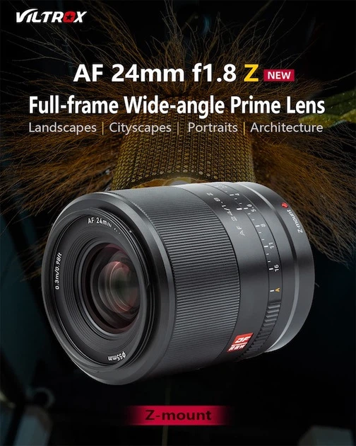 VILTROX Zマウント　AF 24/1.8 単焦点レンズ Amazon.co.jp: Viltrox AF 24mm F1.8 広角レンズ フルフレーム ニコン