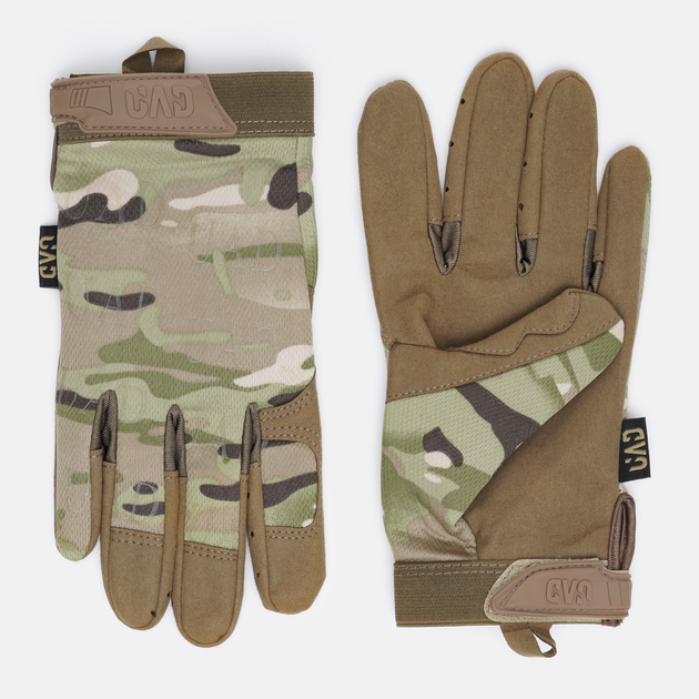 Тактичні військові рукавички UAD ARES сенсорні повнопалі Мультикамуфляж S (UAD0023S) - зображення 1