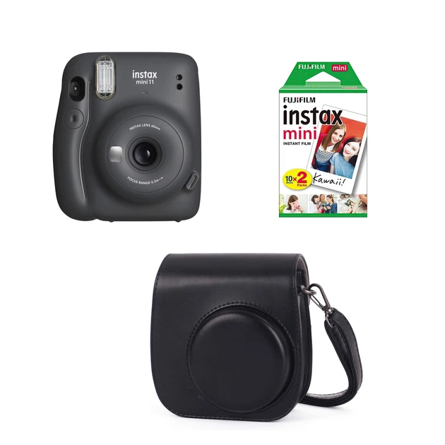 Камера моментального друку Fujifilm Instax Mini 11 Black / Чохол чорний / Фотопапером на 20 знімків - Фото 1 Камера моментального друку Fujifilm Instax Mini 11 Black / Чохол чорний / Фотопапером на 20 знімків - зображення 1